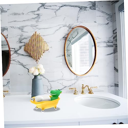 Dinosaur Soap Dish Cartoon Storage Drain Box