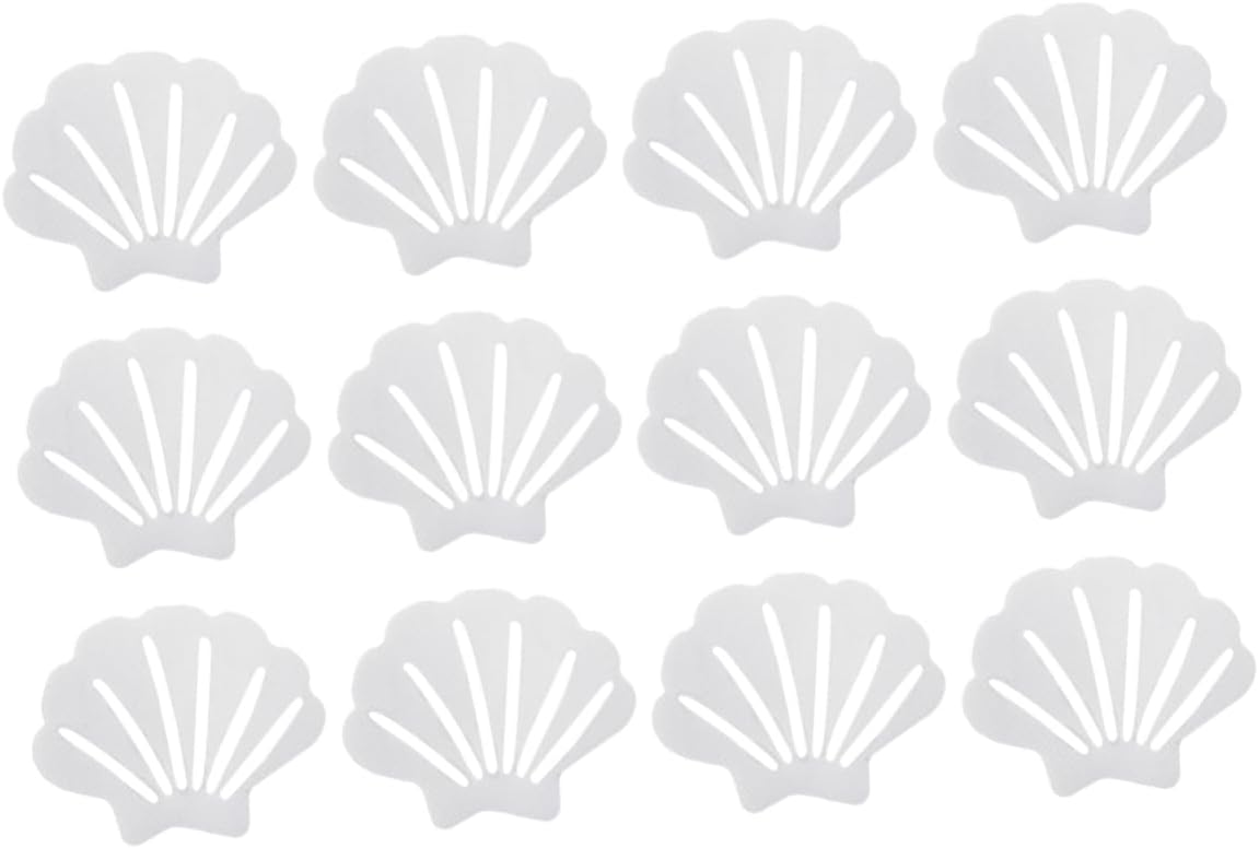 12Pcs Shell Shape Antislip Stickers for Bathroom