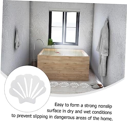 12Pcs Shell Shape Antislip Stickers for Bathroom