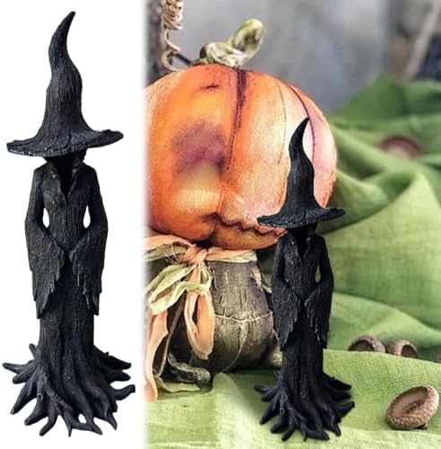 Halloween Witch Statue 118 Gothic Resin Figurine 1