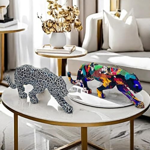 Catwalk Panther Graffiti Resin Statue