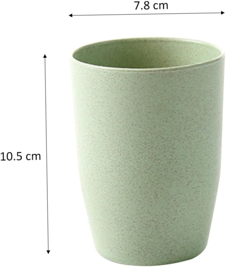 DRESSOOS Wheat Stem Bath Tumbler Cup Stackable