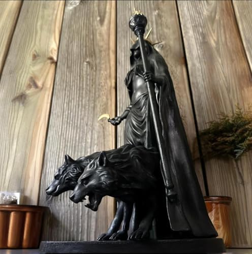 Hekate Niktipolos Statue - Greek Goddess with Magic Hounds