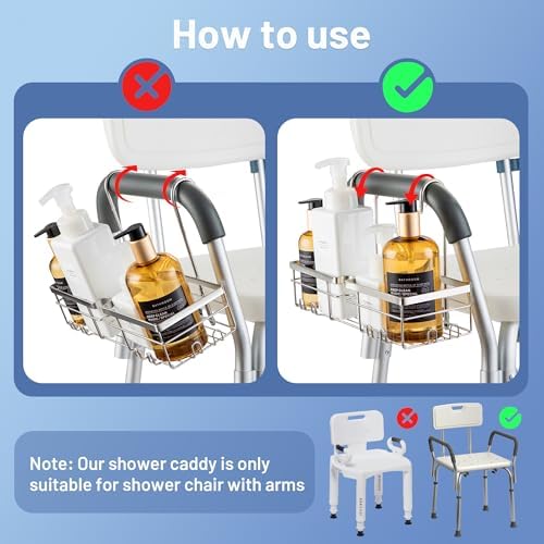 YUOROS Shower Caddy for Chair 304 Stainless Steel Organizer