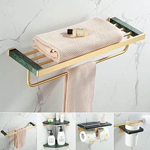 LeGDOr Bathroom Accessory Set with Towel Rack and Toilet Paper Holder