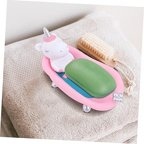 BRIGHTFUFU Decorative Unicorn Soap Dish Holder