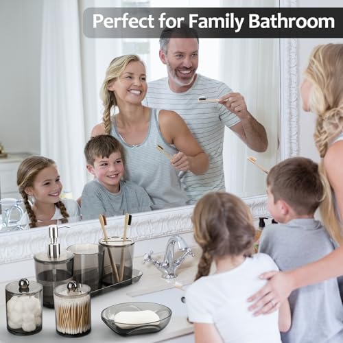 COAZEX 7-Piece Black Bathroom Accessories Set