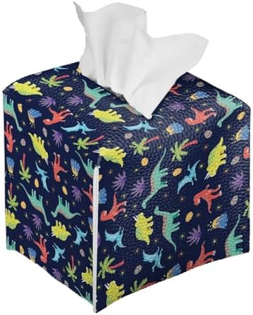 AFPANQZ Cartoon Dinosaur Tissue Box Cover Case