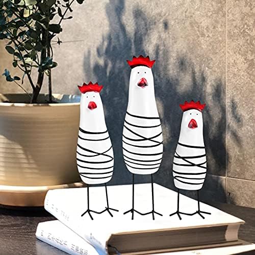 Notakia Wooden Rooster Home Decor Set of 3