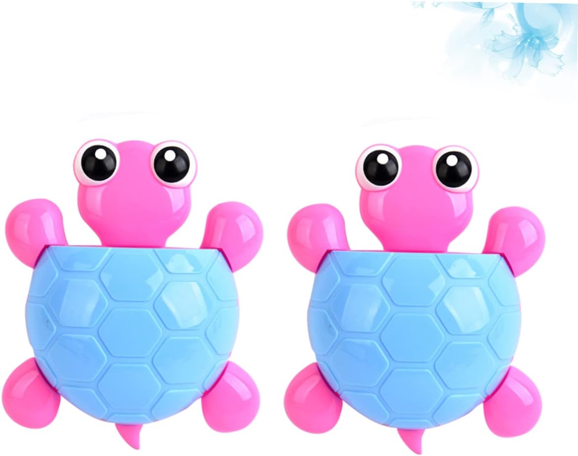 Cute Turtle Wall Toothbrush Holder Suction Cup Rack