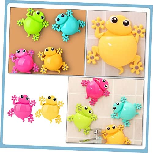 2Pcs Cute Cartoon Gecko Toothbrush Holder with Suction Cup