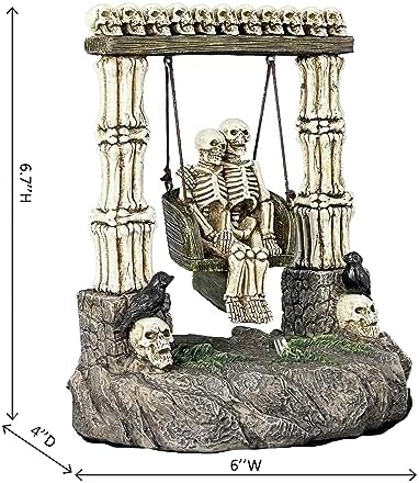 JORAE Swinging Skeleton Couple LED Decor