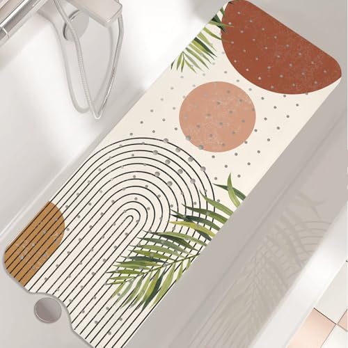 Boho Style Non Slip Bathtub Mat with Suction Cups
