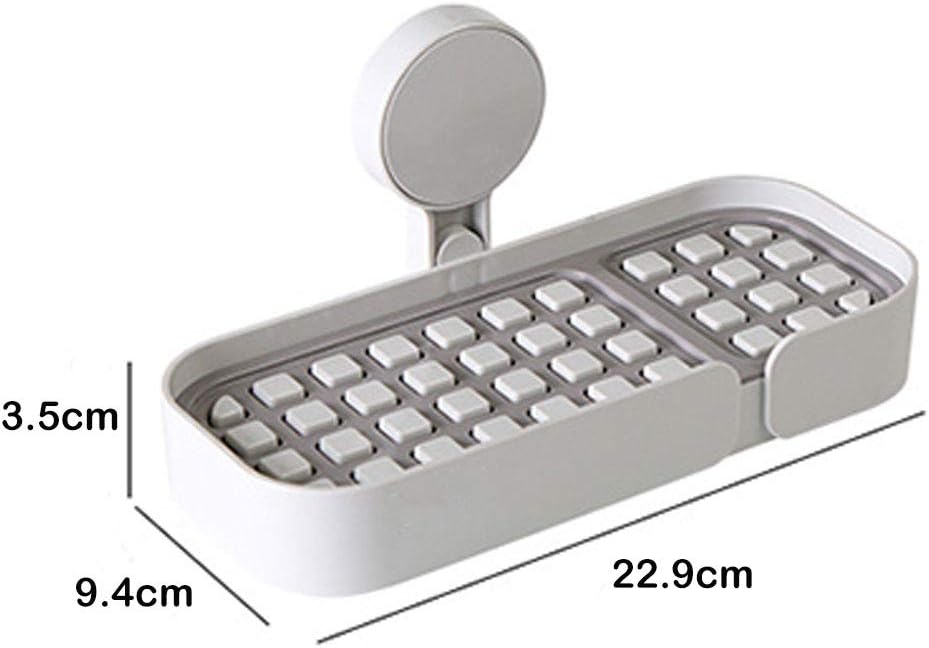 BE-TOOL Suction Soap Dish Holder Universal Kitchen Sink Bathroom Accessory
