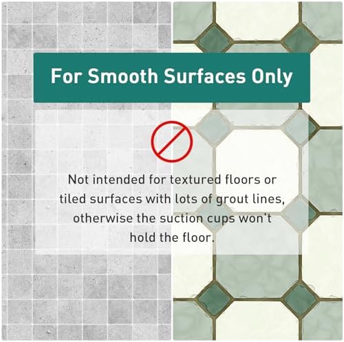 Naoloture Large Purple Square Non-Slip Shower Mat 27x27 Inch