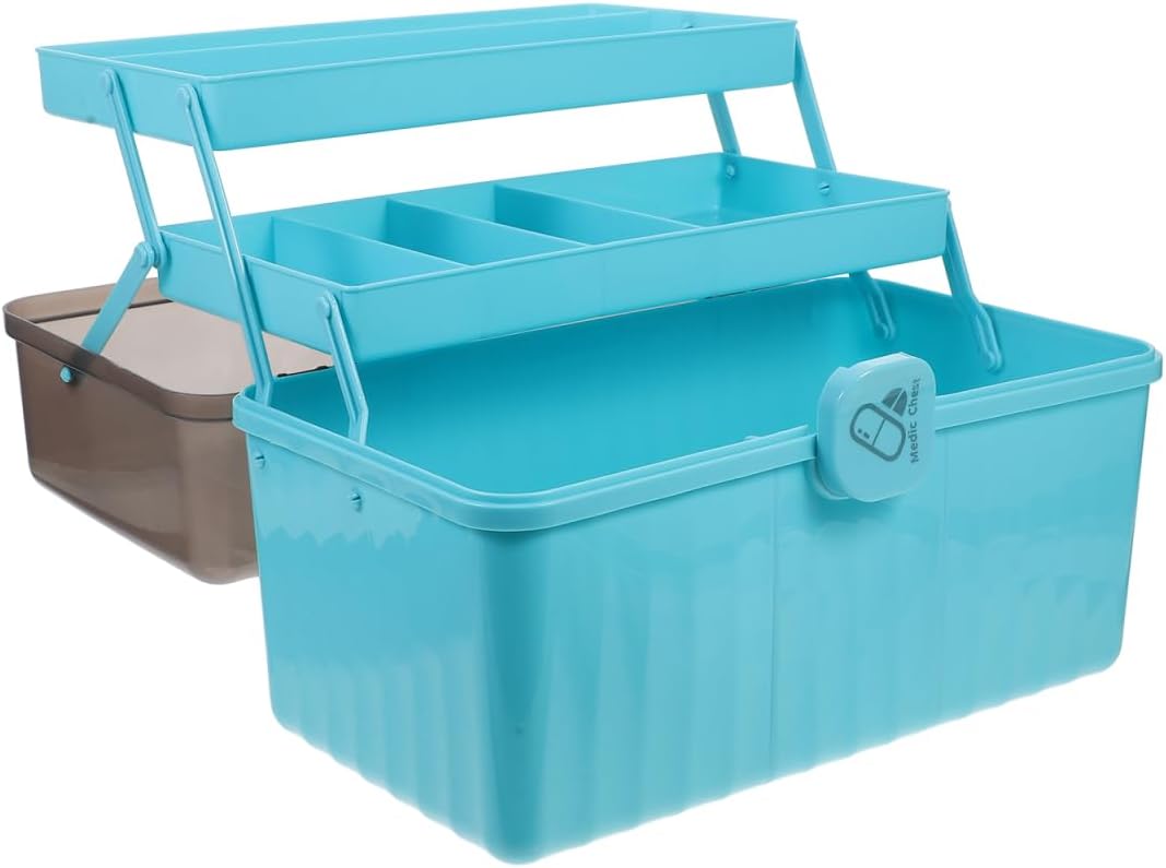 Tofficu 3-Layer Medicine Cabinet Organizer Storage Box