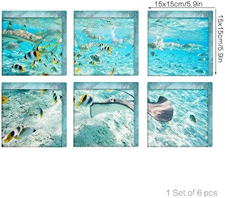 Vipolish 6Pcs 3D Bathtub Stickers Non Slip Safety Decals 1