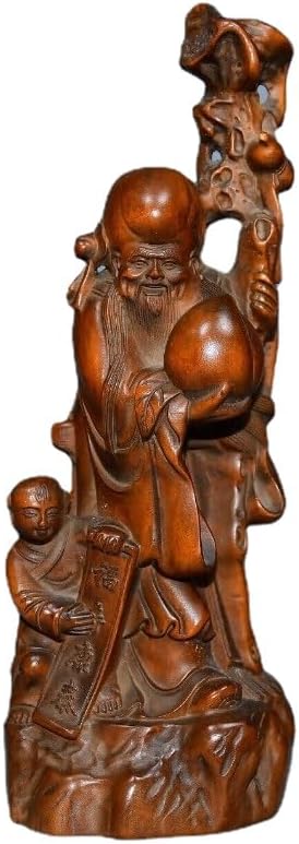 LimpaC Mini Boxwood Child Longevity God Figurine