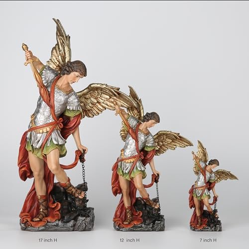 BC Catholic St Michael Statue 17 Inch Religious Decor