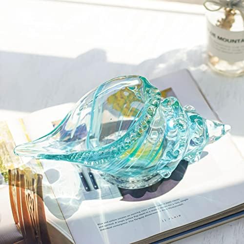 QFkris Hand Blown Glass Conch Figurine Home Decor 1