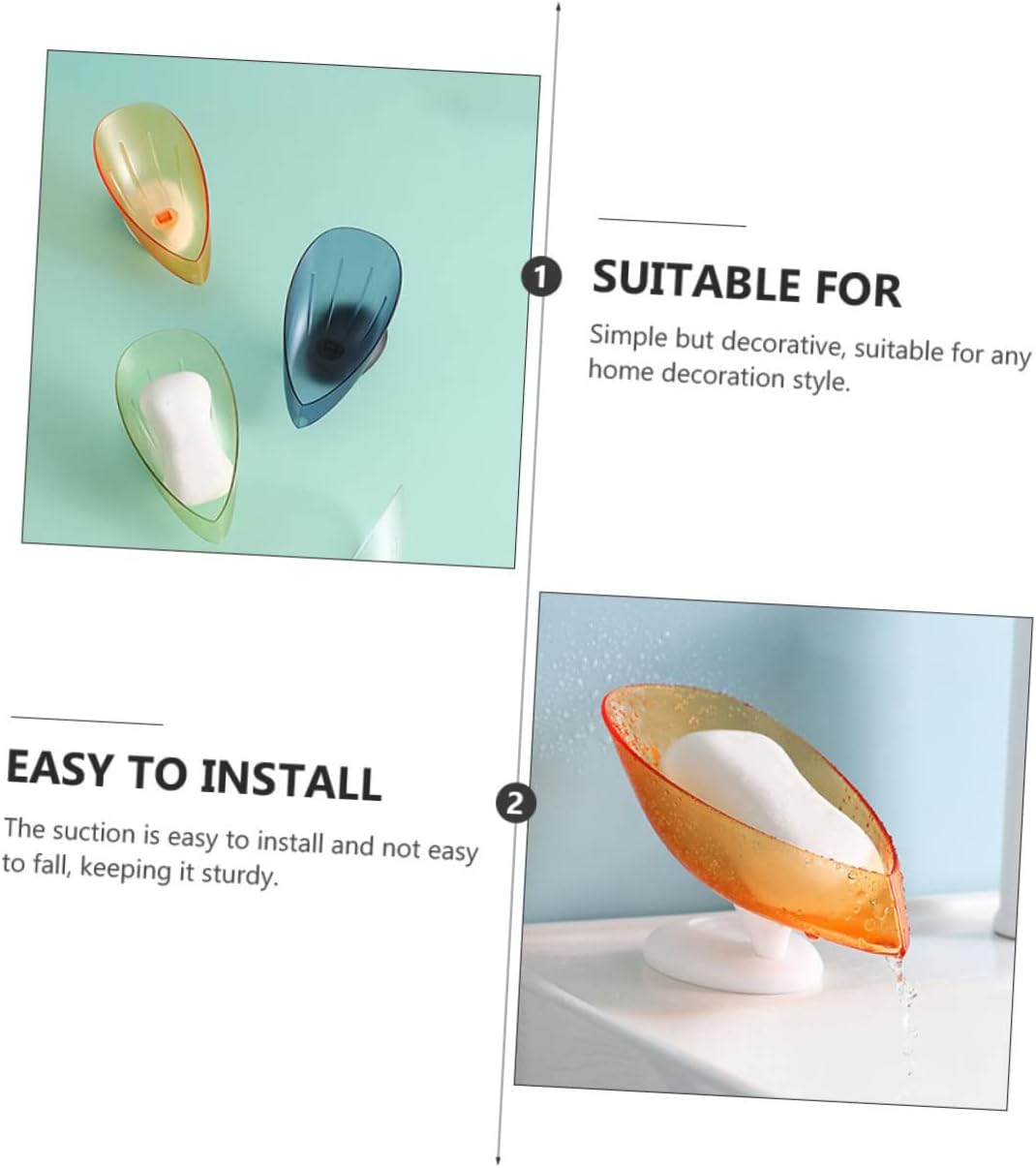 Ciieeo 3pcs Soap Dish Suction Cup Holder for Bathroom