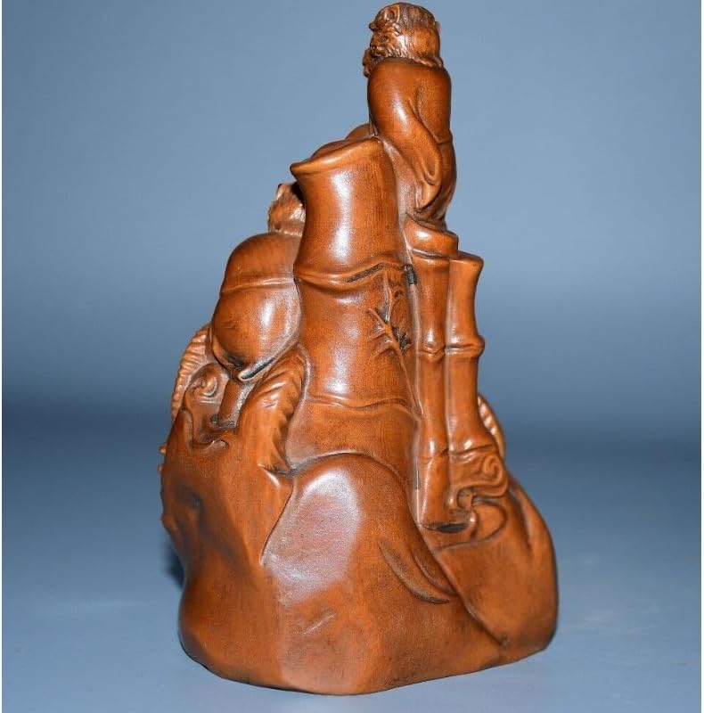LimpaC Mini Boxwood Three Monkey Statues