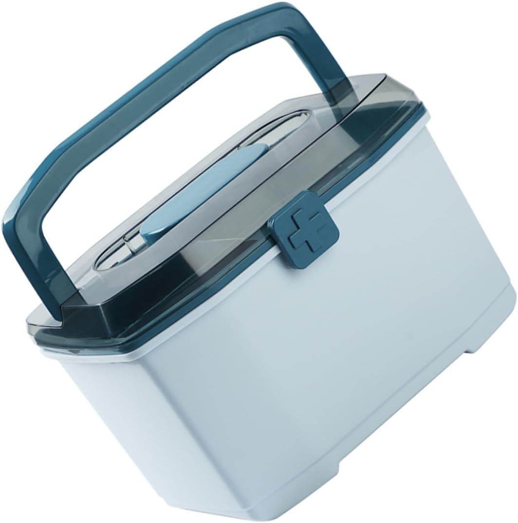 Beavorty Medicine Cabinet with Double Organizer and Removable Tray