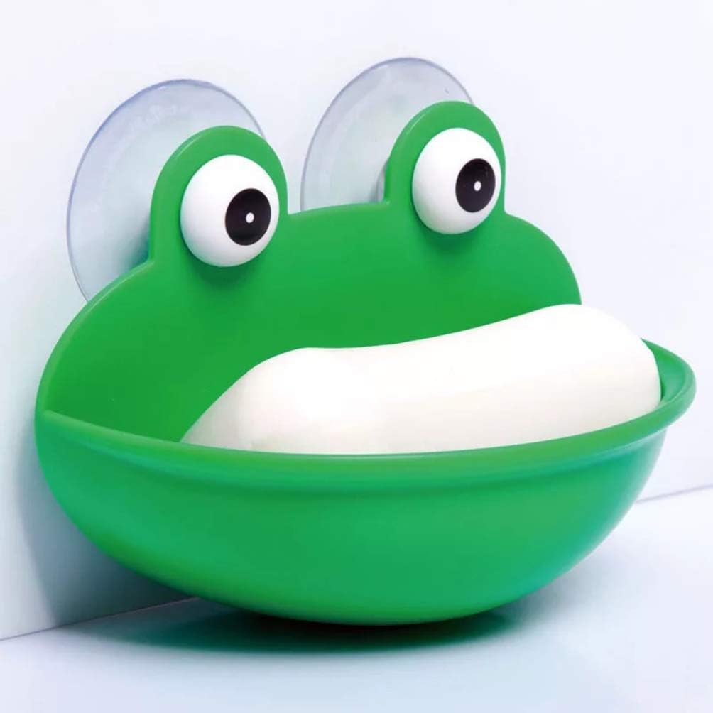 Wall Mounted Soap Dish with Drain Hole and Suction Cup