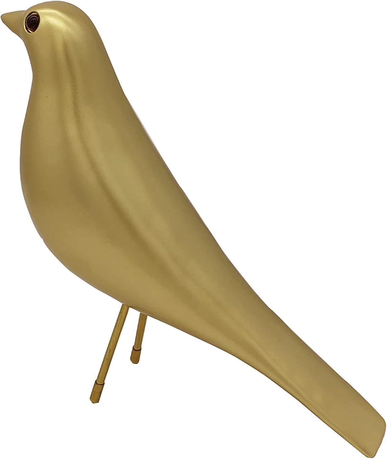 Mid Century Style Desk Bird Ornament in Gold