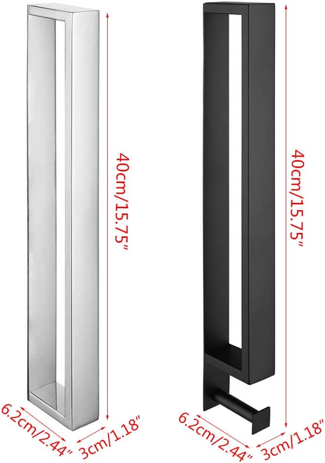Stainless Steel Bathroom Towel Rack with Hook and Shelf