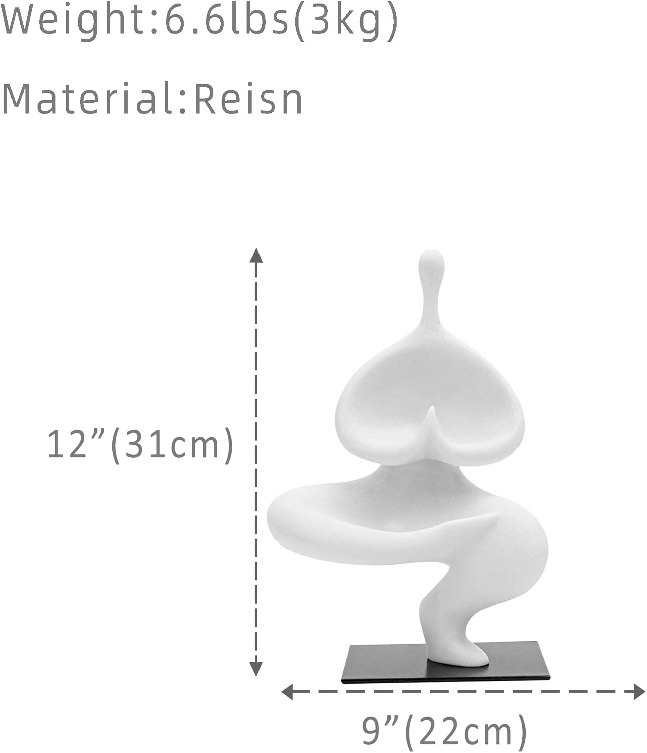 Aurtem Luxury Resin Yoga Sculpture Statue for Home Decor