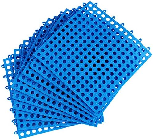 ALFEEL 10Pcs Interlocking Waterproof Bath Mat