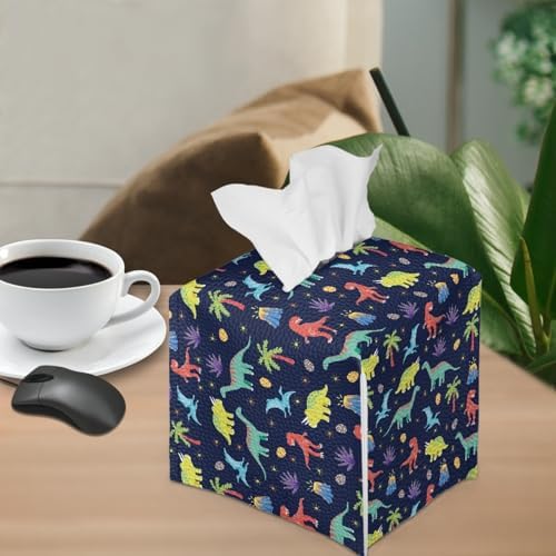 AFPANQZ Cartoon Dinosaur Tissue Box Cover Case