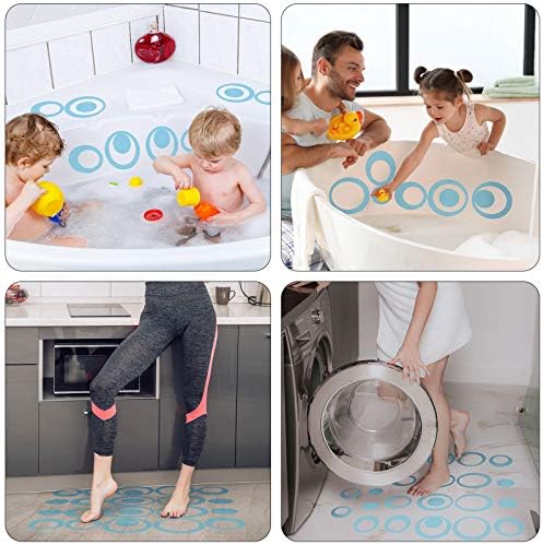 Tenare 45 Piece Non-Slip Bathtub Stickers Blue