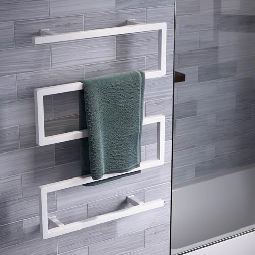Voltaire 5-Bar Electric Towel Warmer Matte White