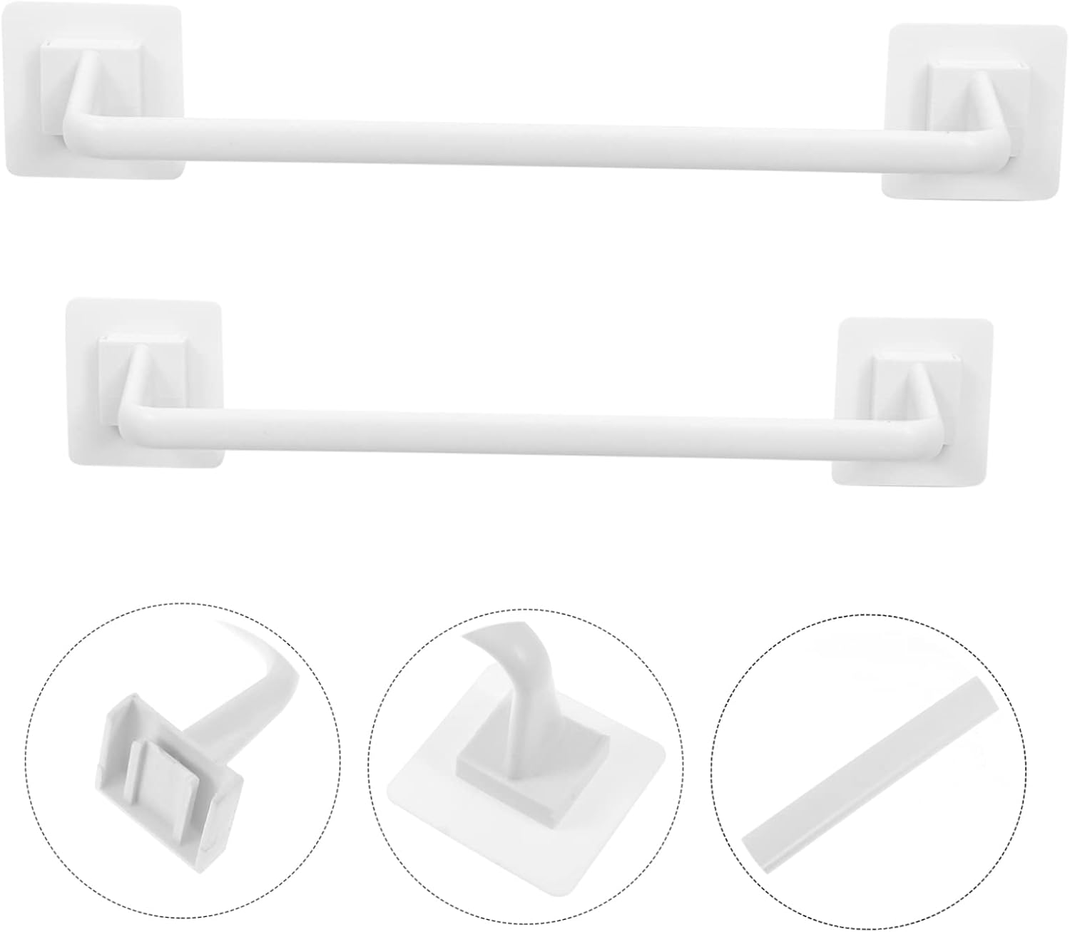 ASAKKURA 2Pcs Adhesive Towel Rack for Bathroom