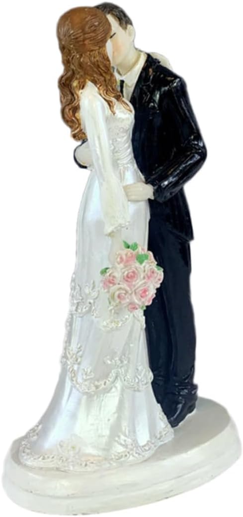 HOOTNEE Wedding Bride Groom Statue Cake Topper Couple Figurine