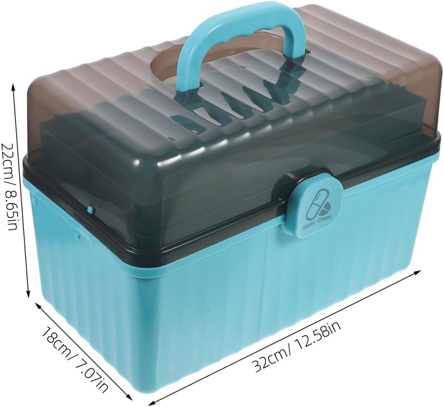 Tofficu 3-Layer Medicine Cabinet Organizer Storage Box