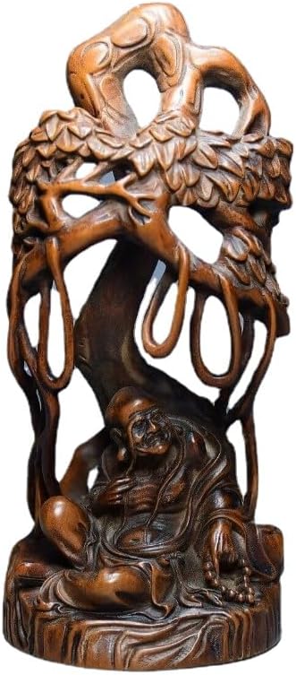 LimpaC Handcrafted Boxwood Arhat Statue