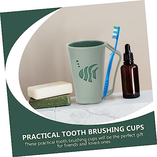Beatifufu Bathroom Rinsing Cups 2 Pcs Toothbrush Holder 1
