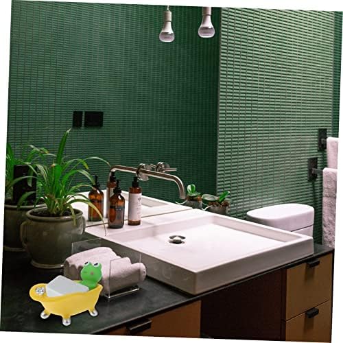Frog Shape Drain Soap Dish for Bathroom Decor