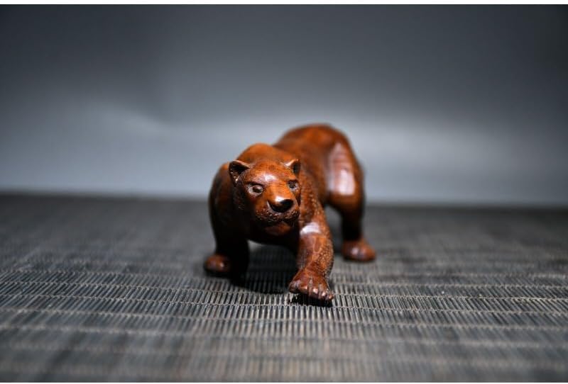 LimpaC Boxwood Sweetness Leopard Statue Handmade Decor
