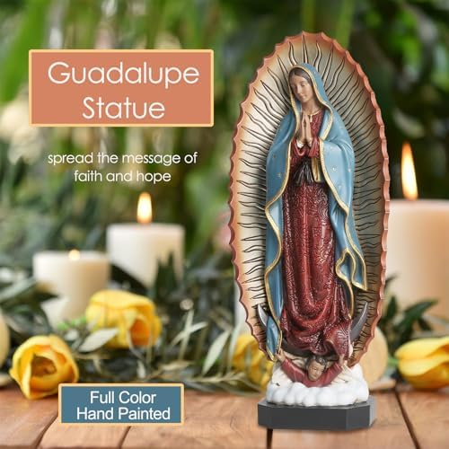 Our Lady of Guadalupe Statue - 135 Inches Hand Painted Religious Sculpture