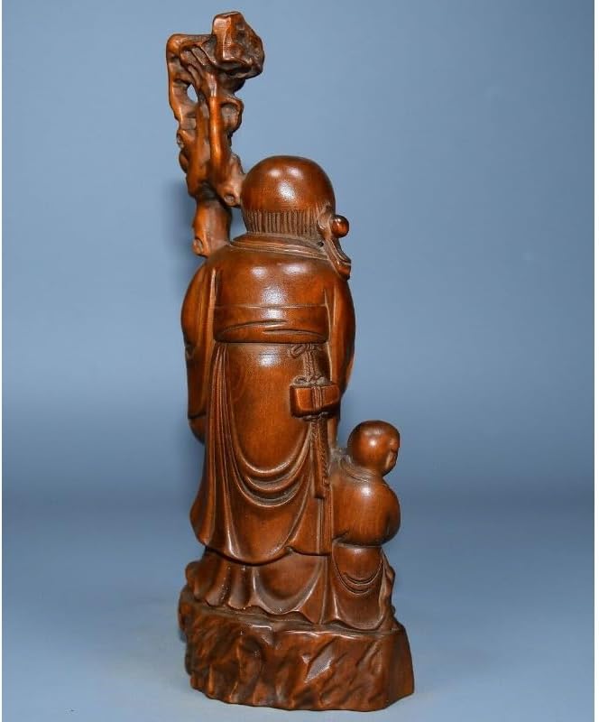 LimpaC Mini Boxwood Child Longevity God Figurine