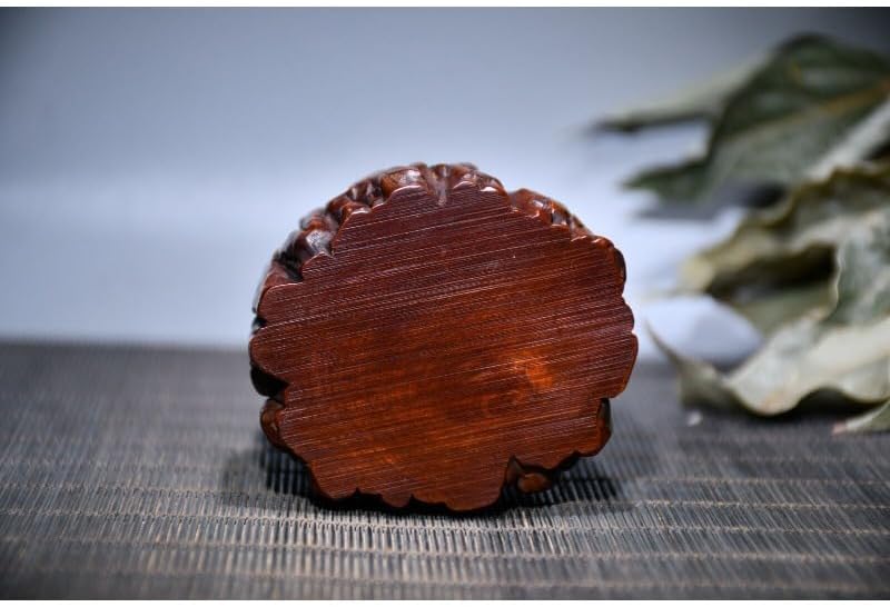 LimpaC Collection Boxwood Tree Stool Maitreya Buddha Statue