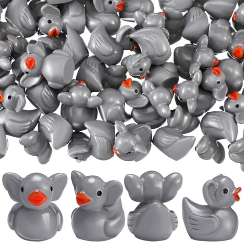 VioraWhite 50 Pcs Mini Elephant Duck Figurines