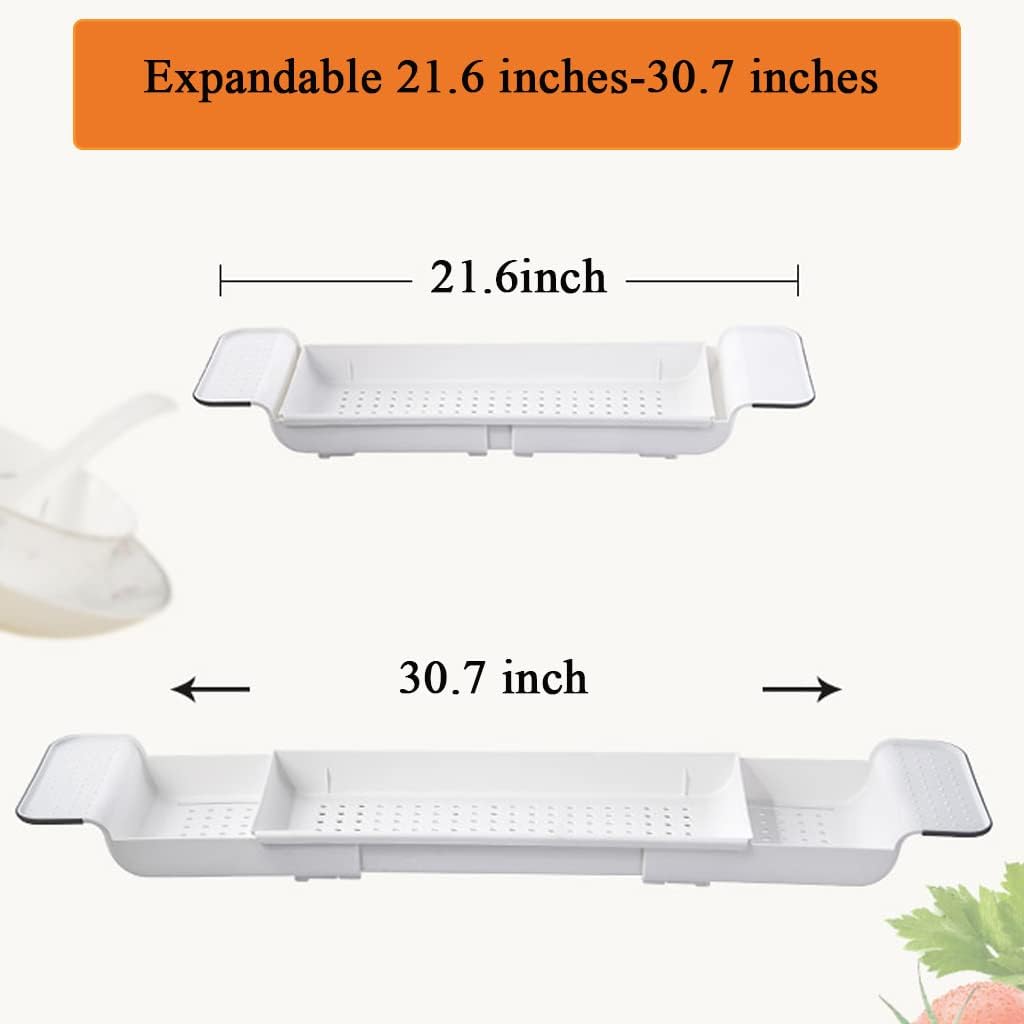 WINGSIGHT Expandable Bathtub Tray Organizer