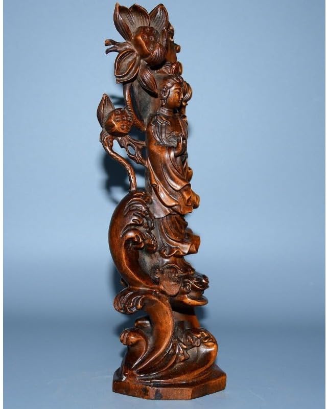 LimpaC Collection Mini Boxwood Kwan-yin Statue