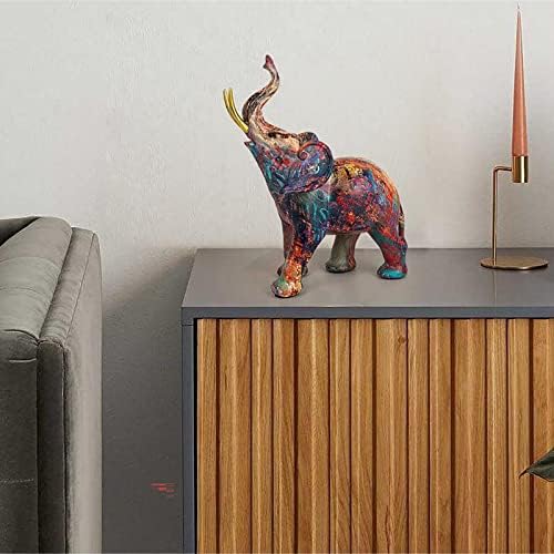 Nudsfuii Simple Elephant Statue Home Decor Accent