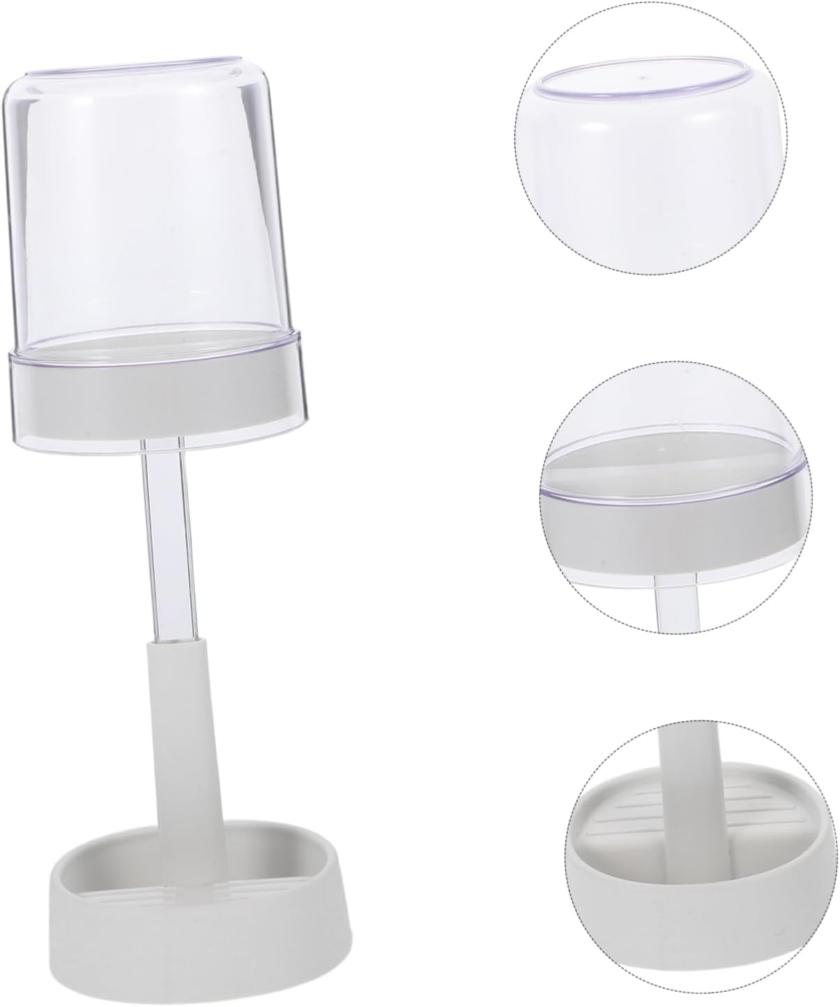 IMIKEYA Toothbrush Holder with Cover and Cup Slot